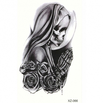 Temporäres Tattoo Nail Art La Catrina Day of the Dead Dia de Muertos