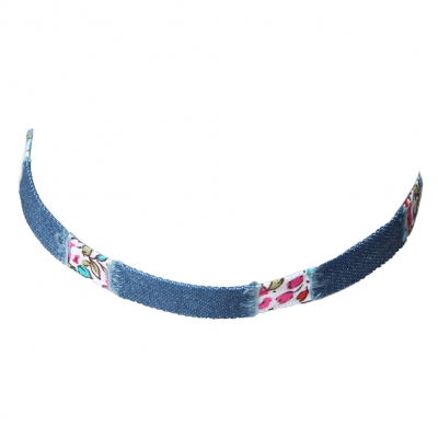 Jeanslook Choker Kropfband Modell 2 - 1