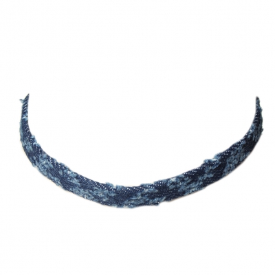 Jeanslook Choker Kropfband Modell 5 - 1