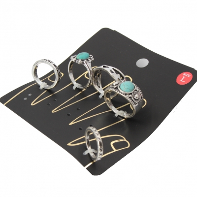 Ringe 5 er Set Midi Fingerspitzenring L - 1