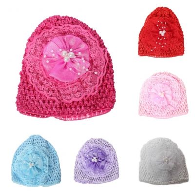 Süße Baby Mütze Flieder - 1