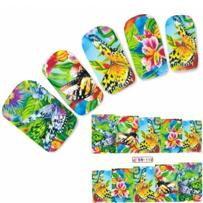 Tattoo Nail Schmetterlinge Butterfly Falter Nagel Sticker