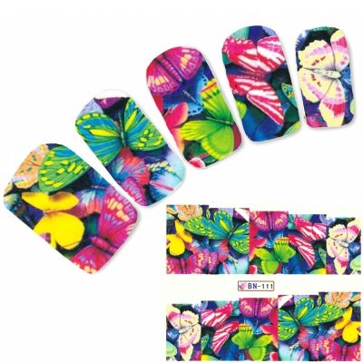 Tattoo Nail Schmetterlinge Butterfly Falter Nagel Sticker