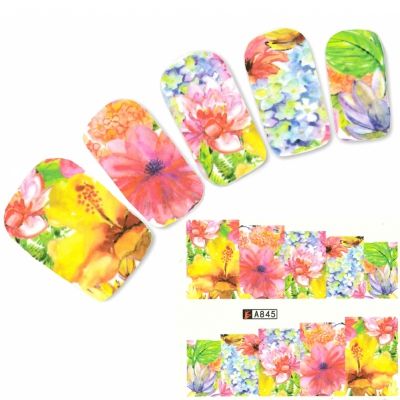 Tattoo Nail Blumen Blï¿½ten Nagel Sticker