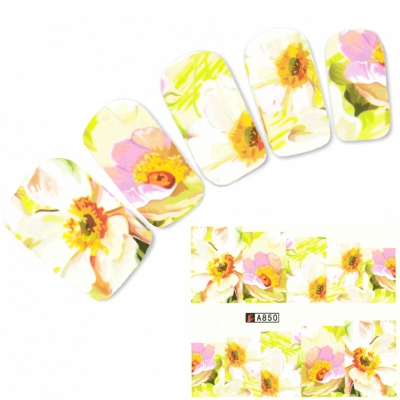 Tattoo Nail Blumen Blï¿½ten Nagel Sticker