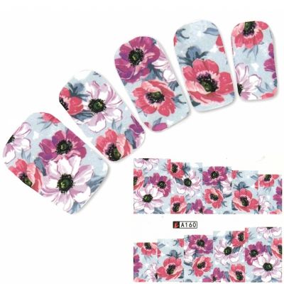 Tattoo Nail Blumen Blï¿½ten Nagel Sticker