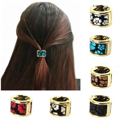 Mini Haarklammer Haarring Beige - 1