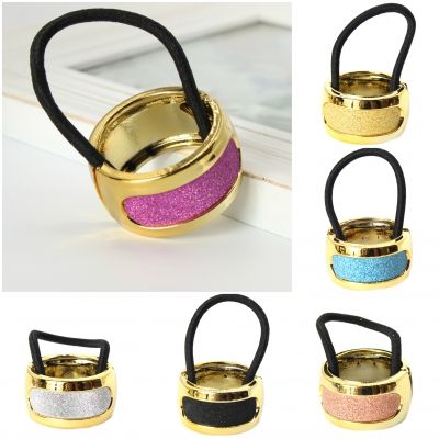 Haarring in glitzernder Farbe Schwarz - 1