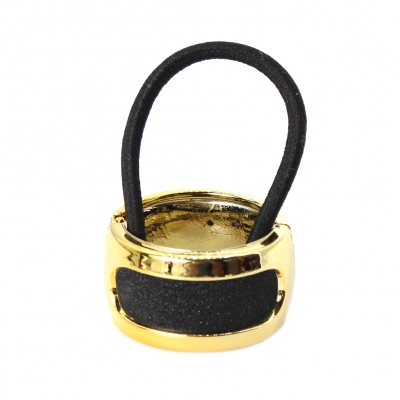 Haarring in glitzernder Farbe Schwarz - 3