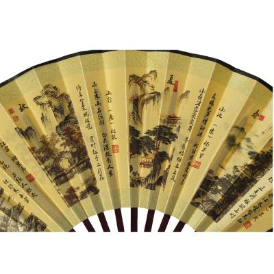 Fächer Handfächer asiatisch Bambus Modell 3 - 1