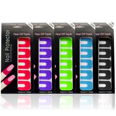 Hautschutz Klebestreifen Nagel Skin Protector Tape Lila - 2