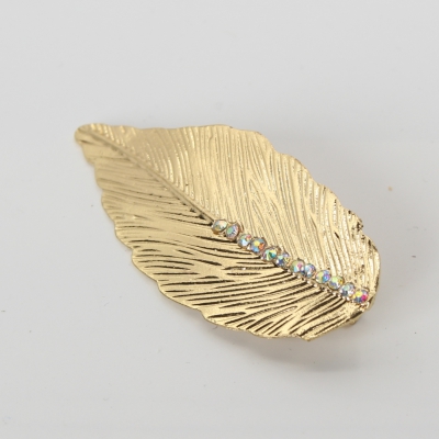 Metall Haarklammer Feder Strass Modell 1 - 3