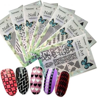 3D Nagel Sticker Nail Art Ornamente Aufkleber Neu Modell 12 - 1