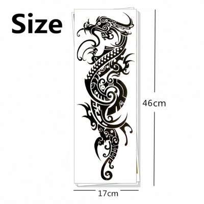 Temporäres Tattoo Tribal Drache Tätowierung Design - 2