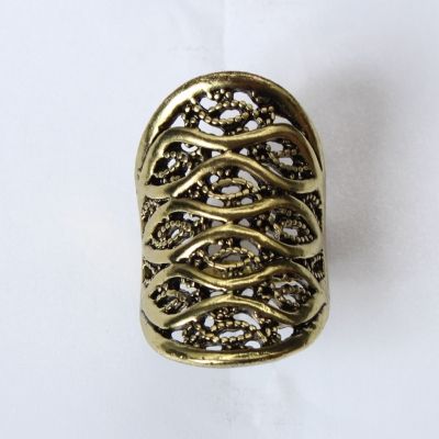 Edelstahl Ring Gr. 59 = 18,8 mm Bronze - 2