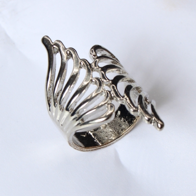 Edelstahl Ring Silber - 2