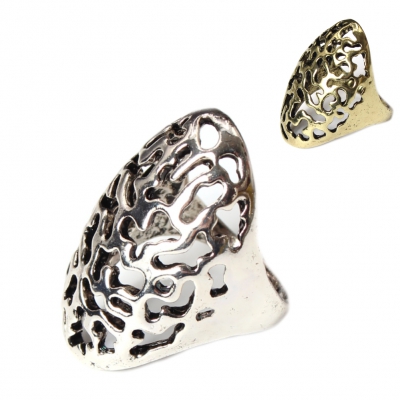 Edelstahl Ring Gr. 56 = 17,8 mm Gold - 1