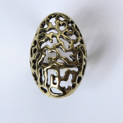Edelstahl Ring Gr. 56 = 17,8 mm Gold - 4