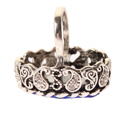 Edelstahl Ring groï¿½er ovaler glï¿½nzender Stein Rosa Gr. 56 = 17,8 mm - 3