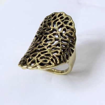 Edelstahl Ring Gr. 56 = 17,8 mm Bronze - 3