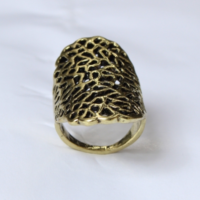 Edelstahl Ring Gr. 58 = 18,4 mm Bronze - 4