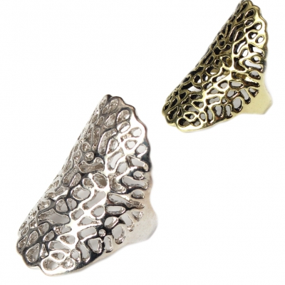 Edelstahl Ring Gr. 60 = 19,1 mm Bronze - 1