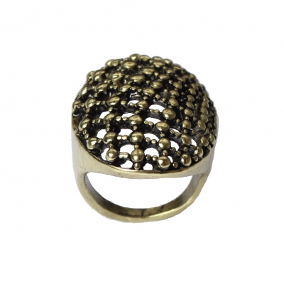 Edelstahl Ring Gr. 54 = 17,2 mm Bronze - 3