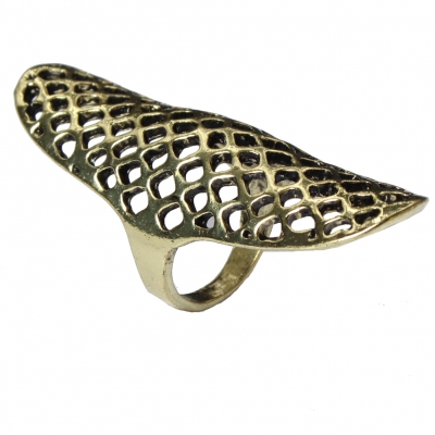 Edelstahl Ring Gr. 53 = 16,8 mm Bronze - 2