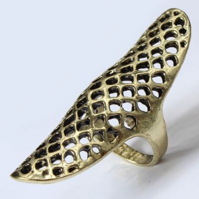 Edelstahl Ring Gr. 53 = 16,8 mm Bronze - 4