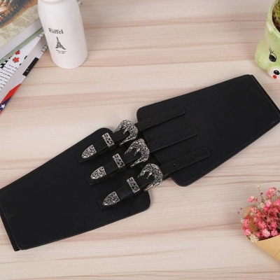 Breiter Hüftgürtel Stretch Taillengürtel Buckle Vintage Korsett Belt Korsett - 2