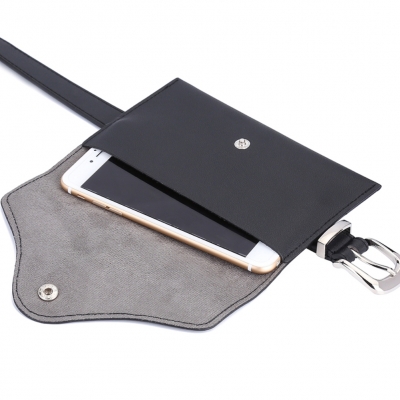 Gürteltasche Bauchtasche Gürtel Designer Hüfttasche Totenkopf mit Rosen - 5