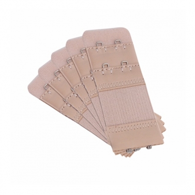 Praktische 2er BH Verschluss Verlängerung Beige - 5