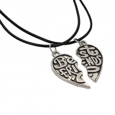 2 x Halskette BFF best friends Freundschaft Herz Set Modell 1 - 2