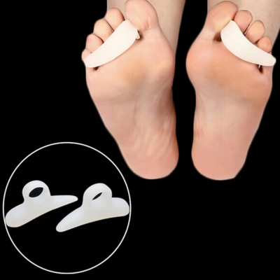 2 Silikon Hallux Valgus Zehenspreizer Krähenzeh