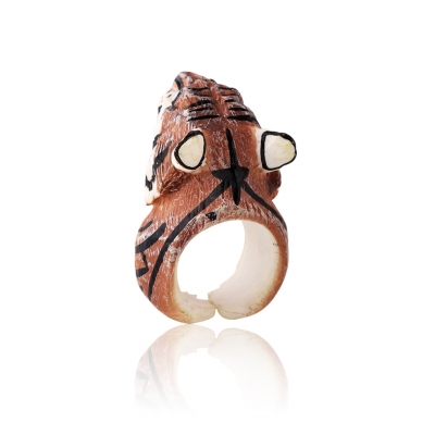 Tier Ring Modeschmuck One Size Tiger - 5