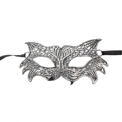 Venezianische Augenmaske Silber