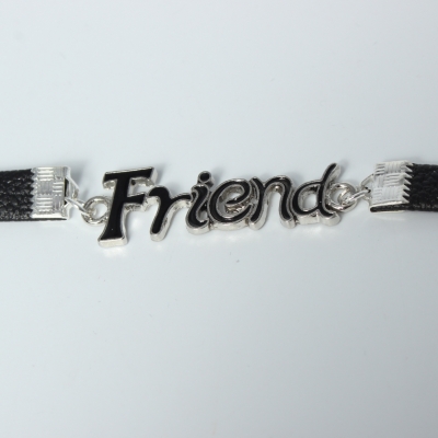 Freundschaft Armband BFF forever friends Schwarz - 2
