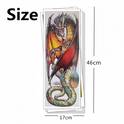 Temporäres Tattoo Drache Tätowierung Bunt Design - 1