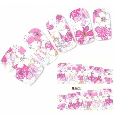 Tattoo Nail Blumen Blätter Aufkleber Nagel Sticker