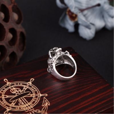 3D Edelstahl Ring Tiger Panthera tigris Gr. 59 = 18,8 mm Silber - 4