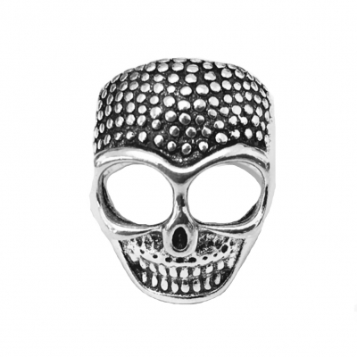 3D Edelstahl Ring Totenkopf Skull Gr. 63 = 20 mm Silber - 1