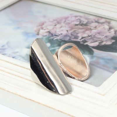 Edelstahl Ring Schlichtes Elegantes Design Gr. 59 = 18,8 mm Bronze - 2