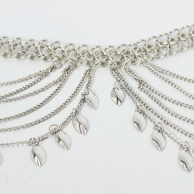 Kettengürtel Hüftgürtel Taille Buckle Vintage Kleid Dekoration Silber - 3