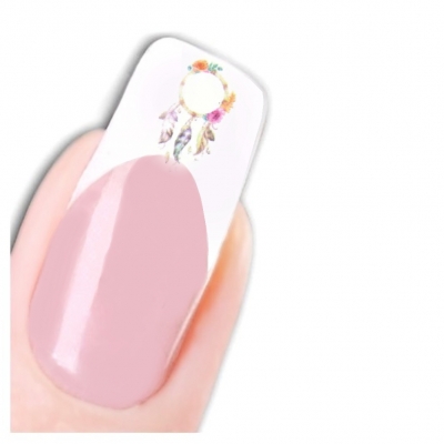 Tattoo Nail Art Traumfänger Feder Blumen Aufkleber Nagel Sticker - 1