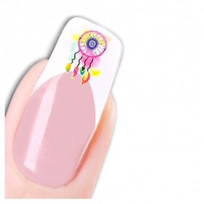 Tattoo Nail Art Traumfänger Feder Muschel Aufkleber Nagel Sticker - 1