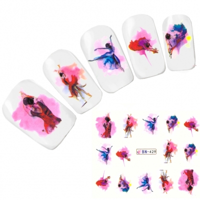 Tattoo Nail Art Modell Glamour Teenager Aufkleber Nagel Sticker