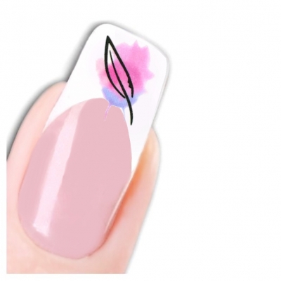 Tattoo Nail Art Feder Bunt Nagel Sticker - 1