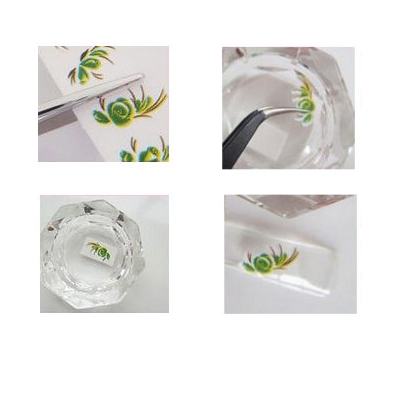 Tattoo Nail Art Feder Bunt Nagel Sticker - 2