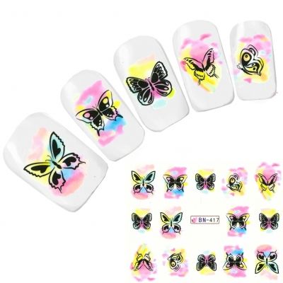 Tattoo Nail Art Schmetterling Butterfly Nagel Sticker
