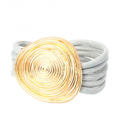 Luxus Armband Spiralen Design in der Farbe Gold mit Magnetverschluss - 1